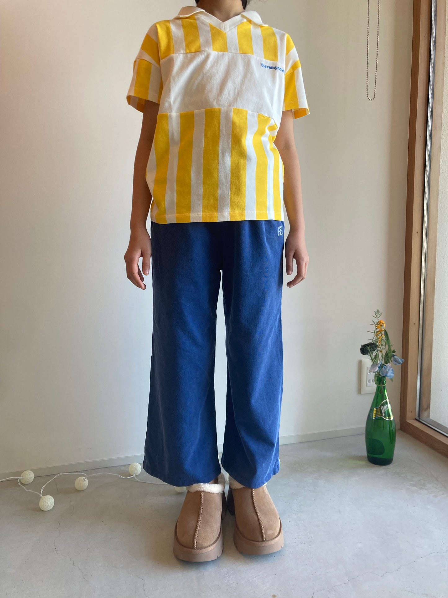 the campamento / yellow stripe polo