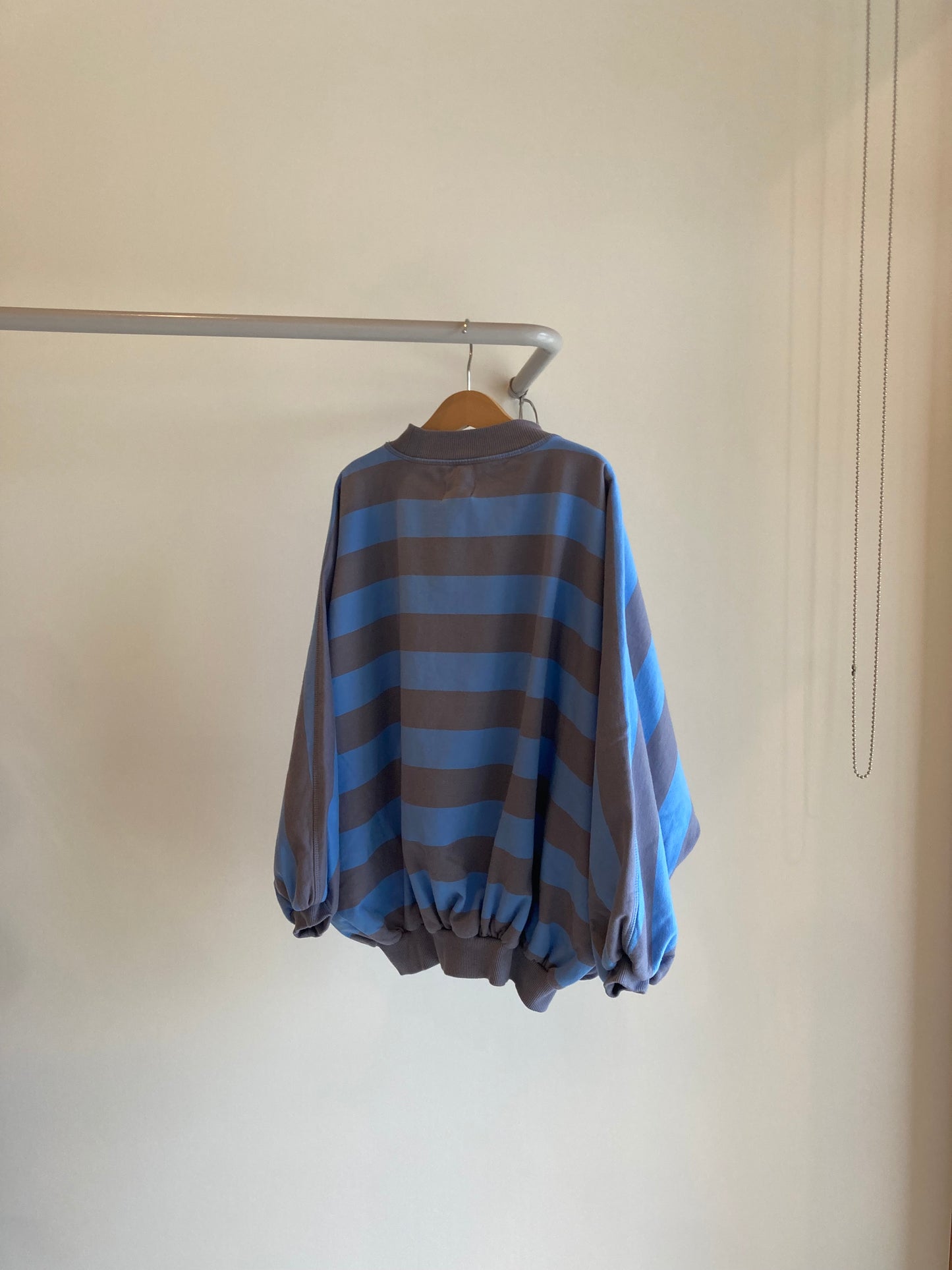 repose ams / iris crop sweater / block stripe