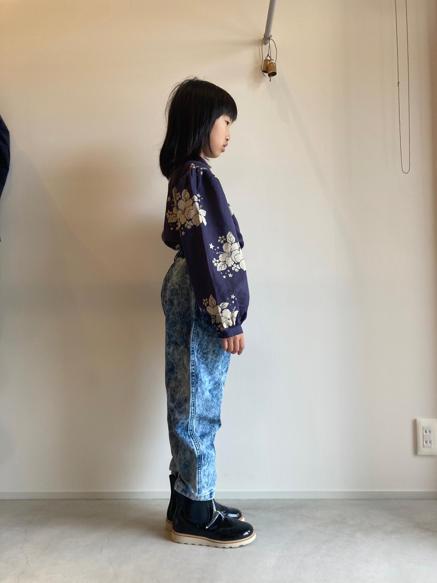 the new society / rene denim pant bleach wash