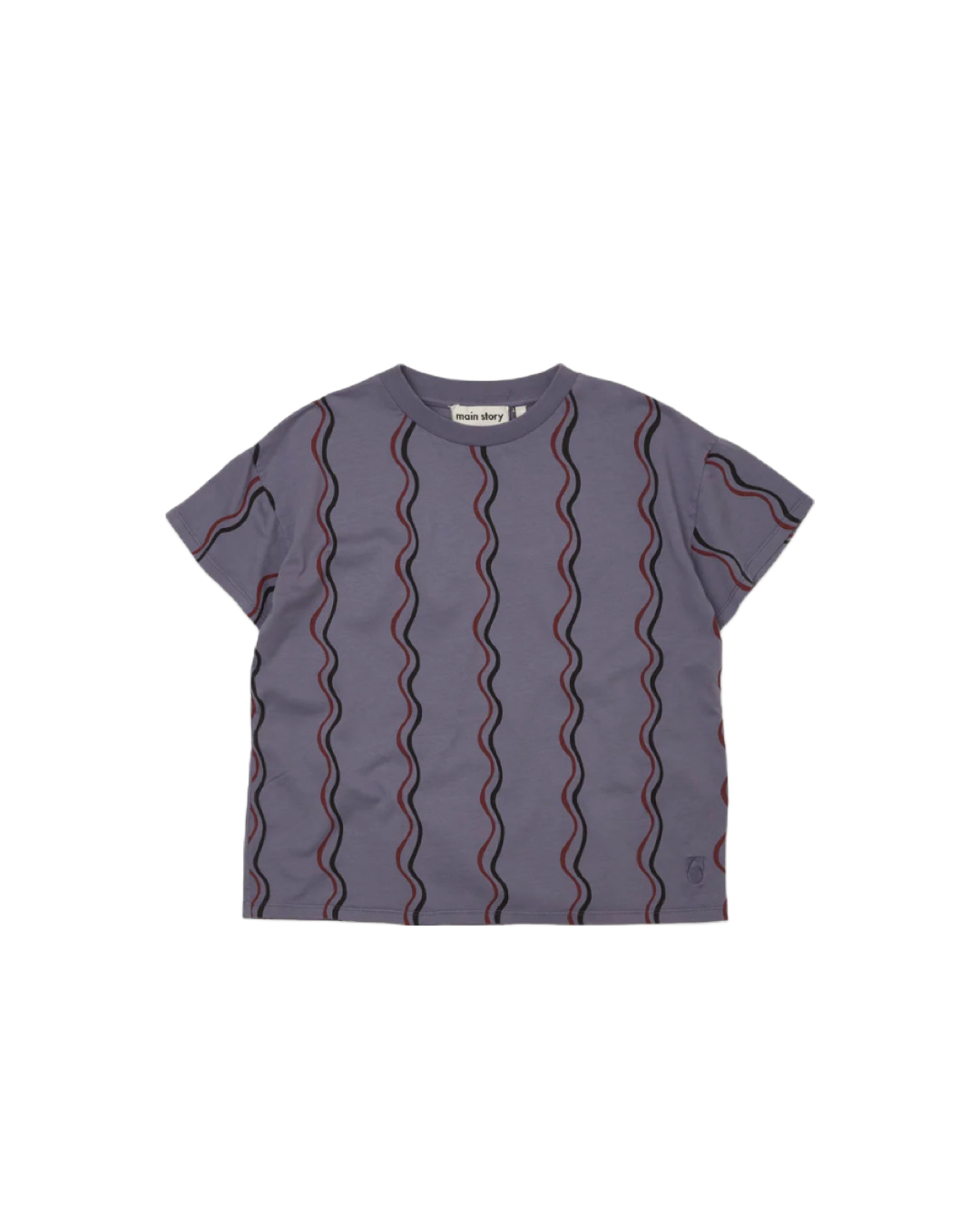 main story / loose tee heron squiggle