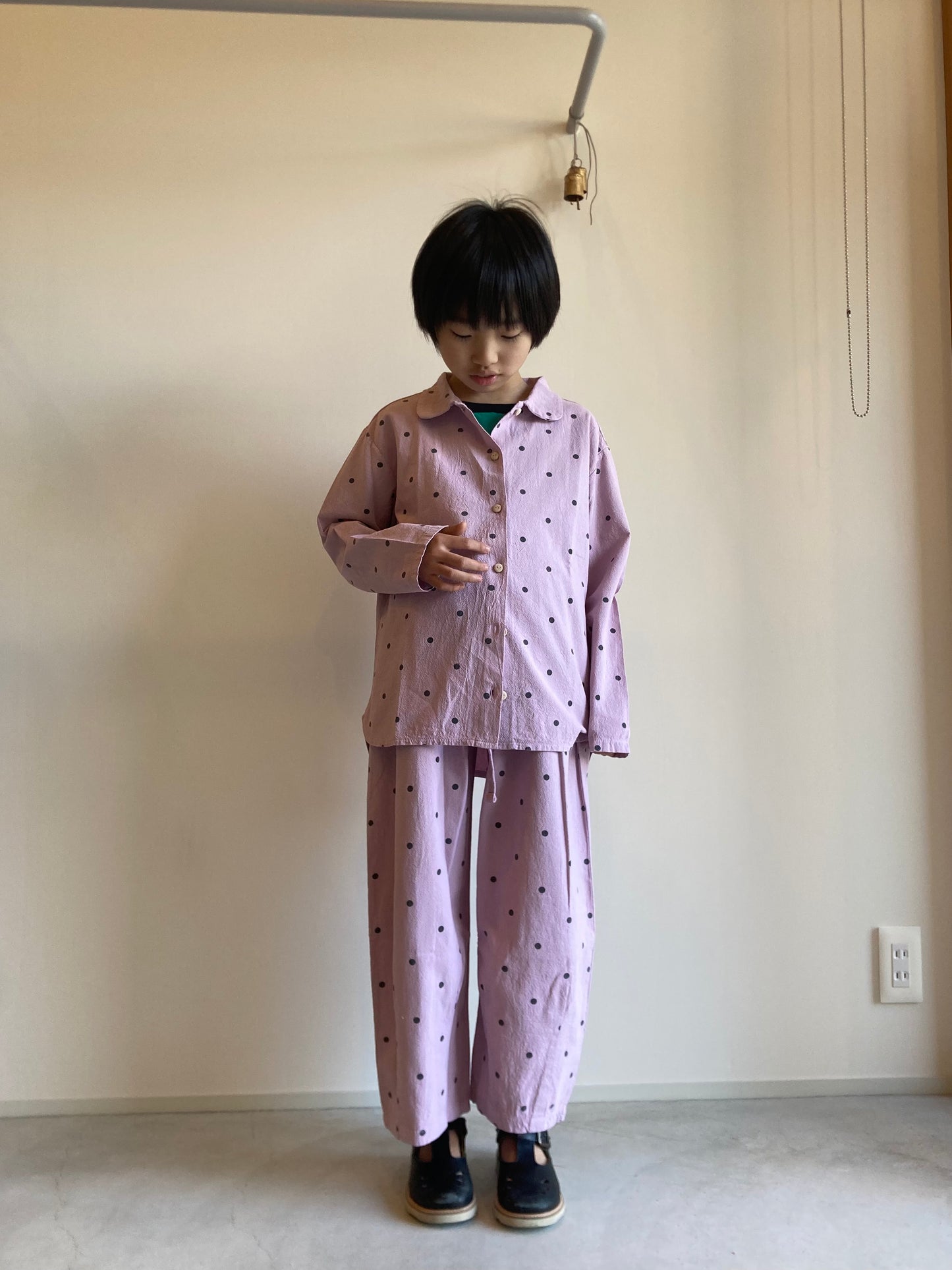 tom&boy / dot shirts lavender