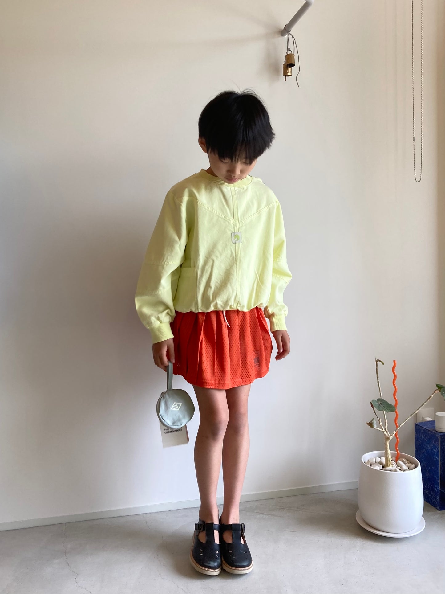 raquette / canvas sweater / luminary green
