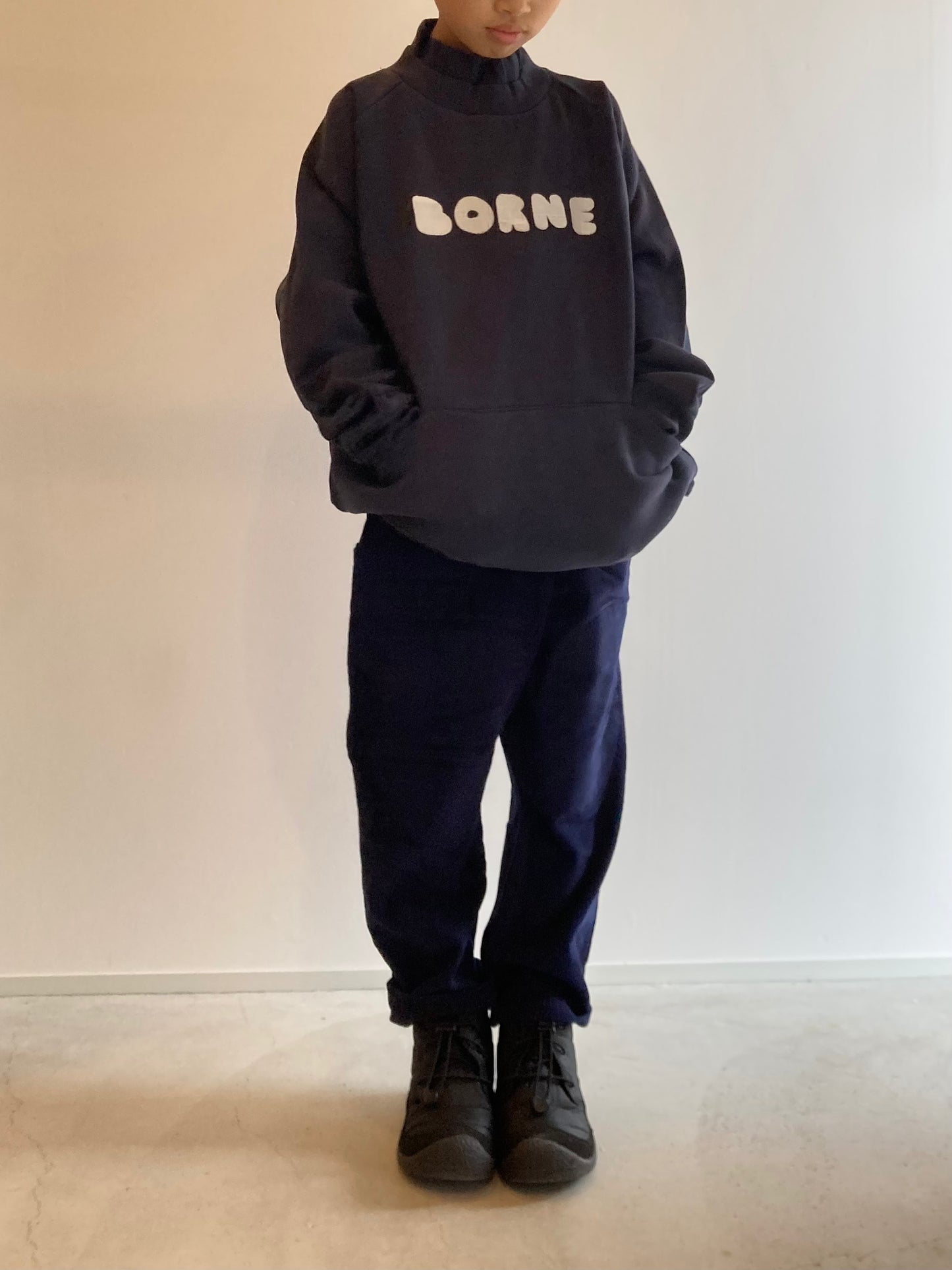borne / mock sweat navy blue