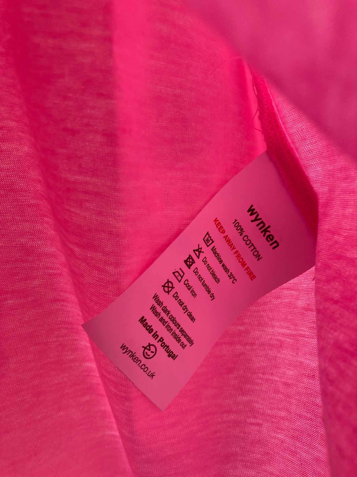 wynken / optimist tee / pop pink