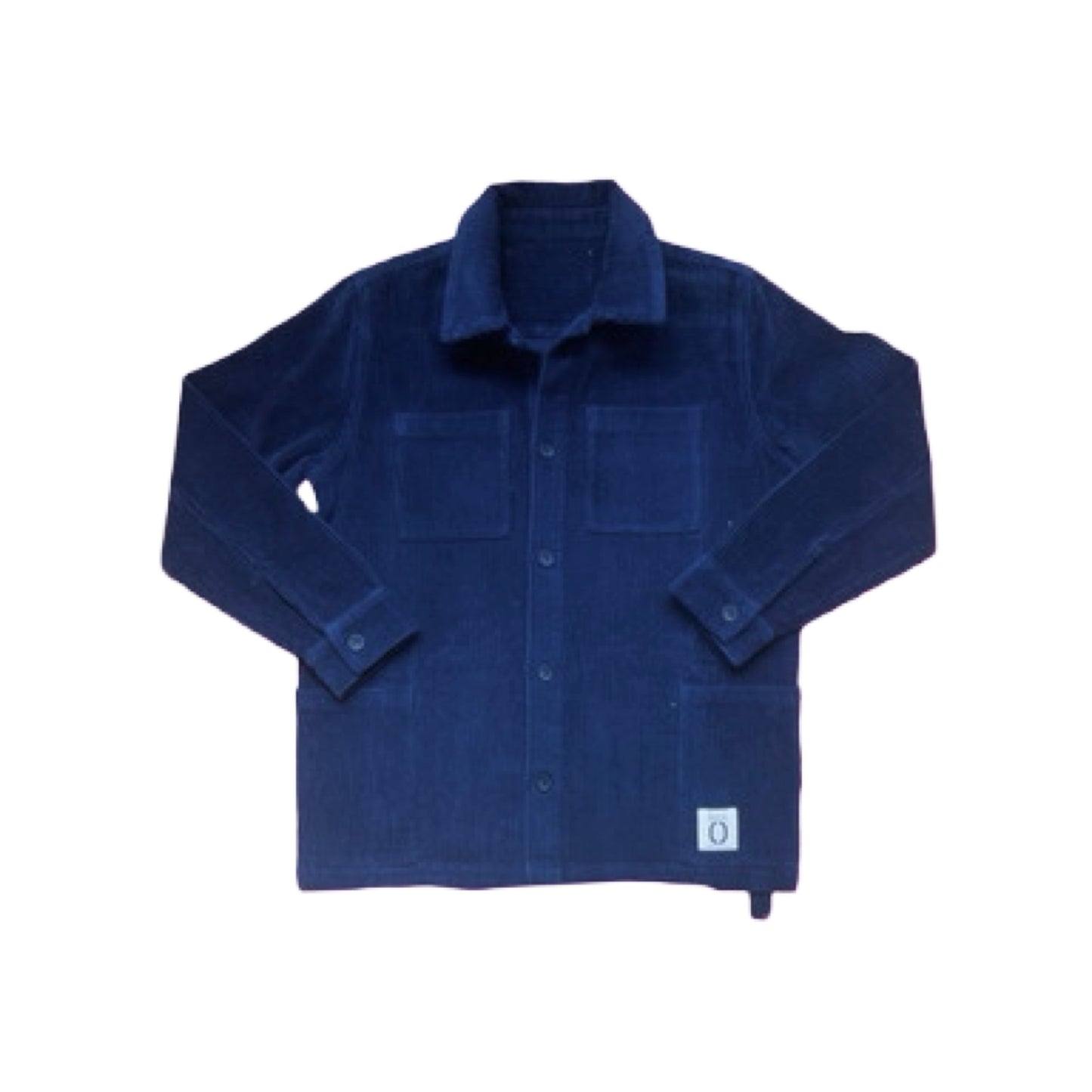 borne / cord overshirt navy blue