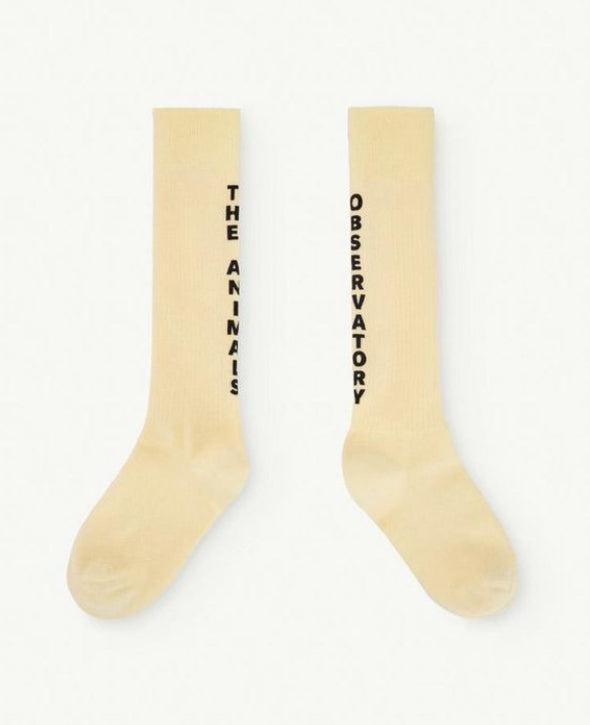 TAO / worm kids socks soft yellow