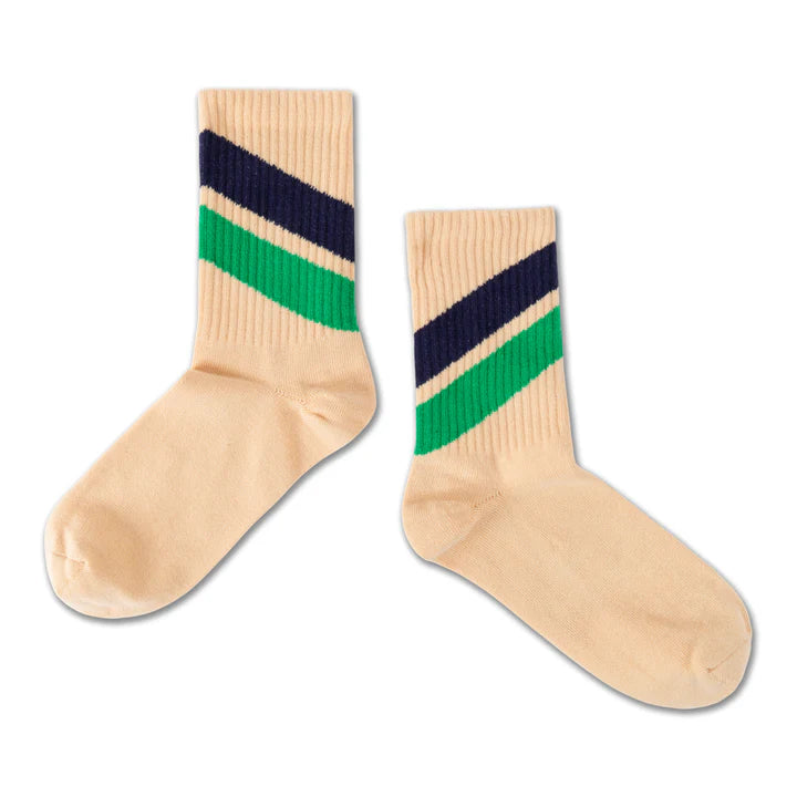 repose ams / sporty socks / sand stripe