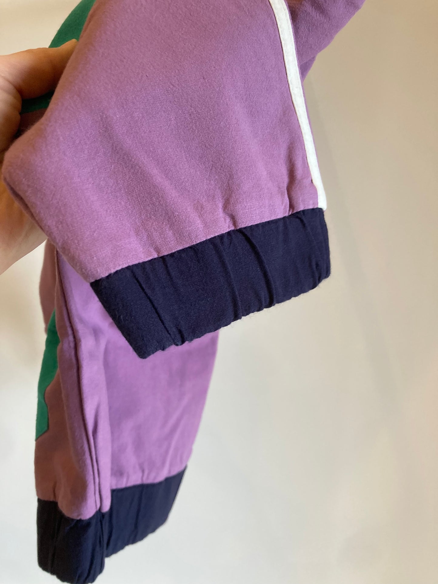 the campamento / purple color block kids jacket