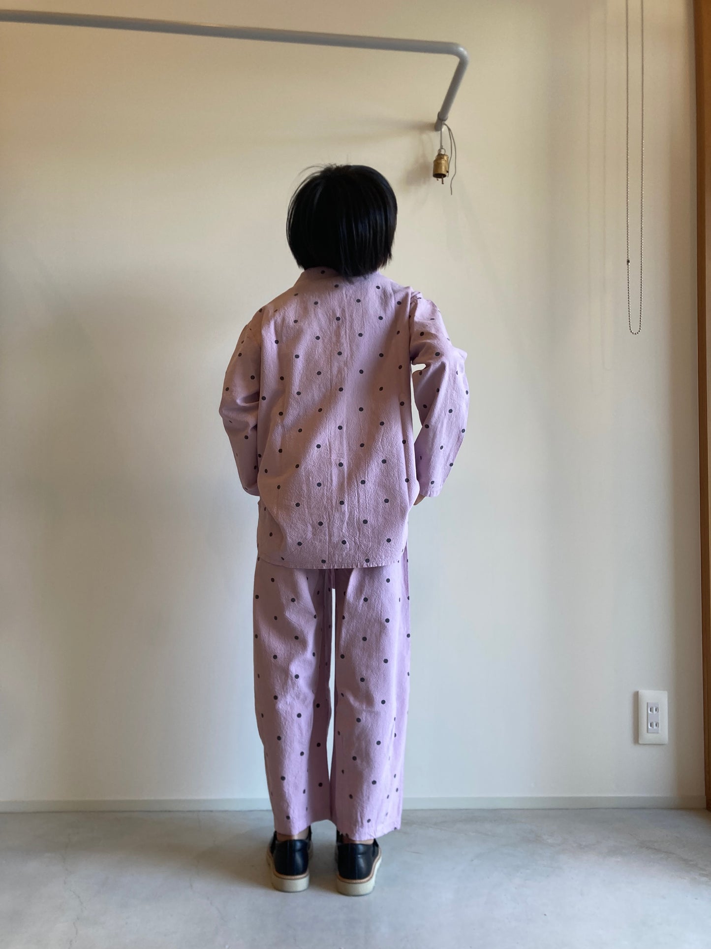 tom&boy / dot shirts lavender