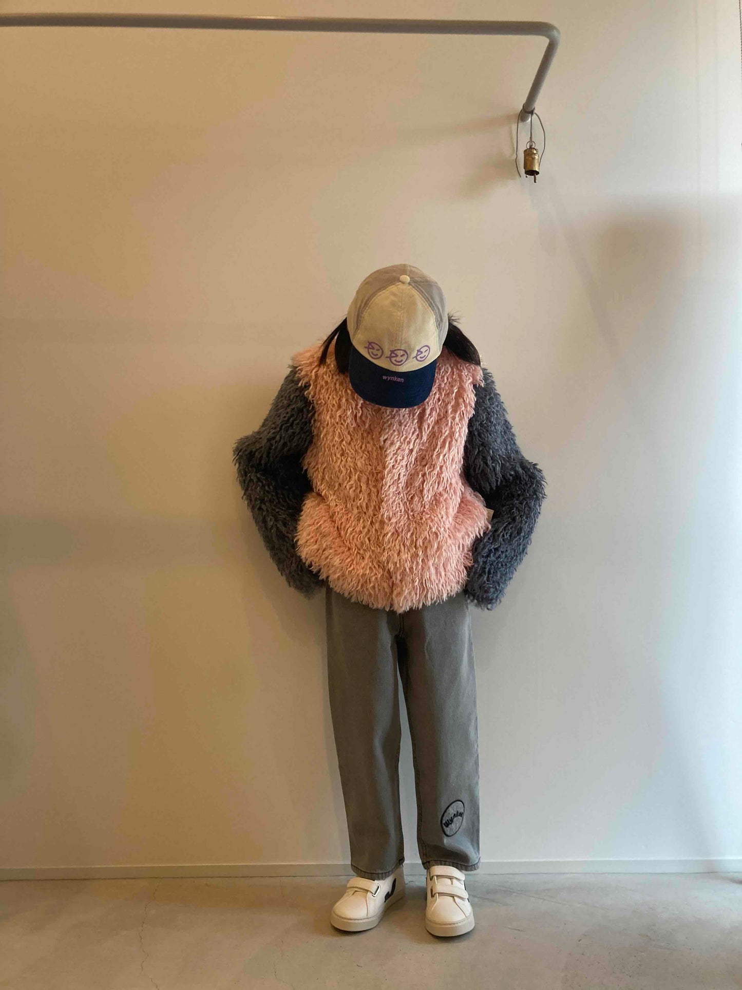 wynken / shaggy box jacket pink / blue last 12y !