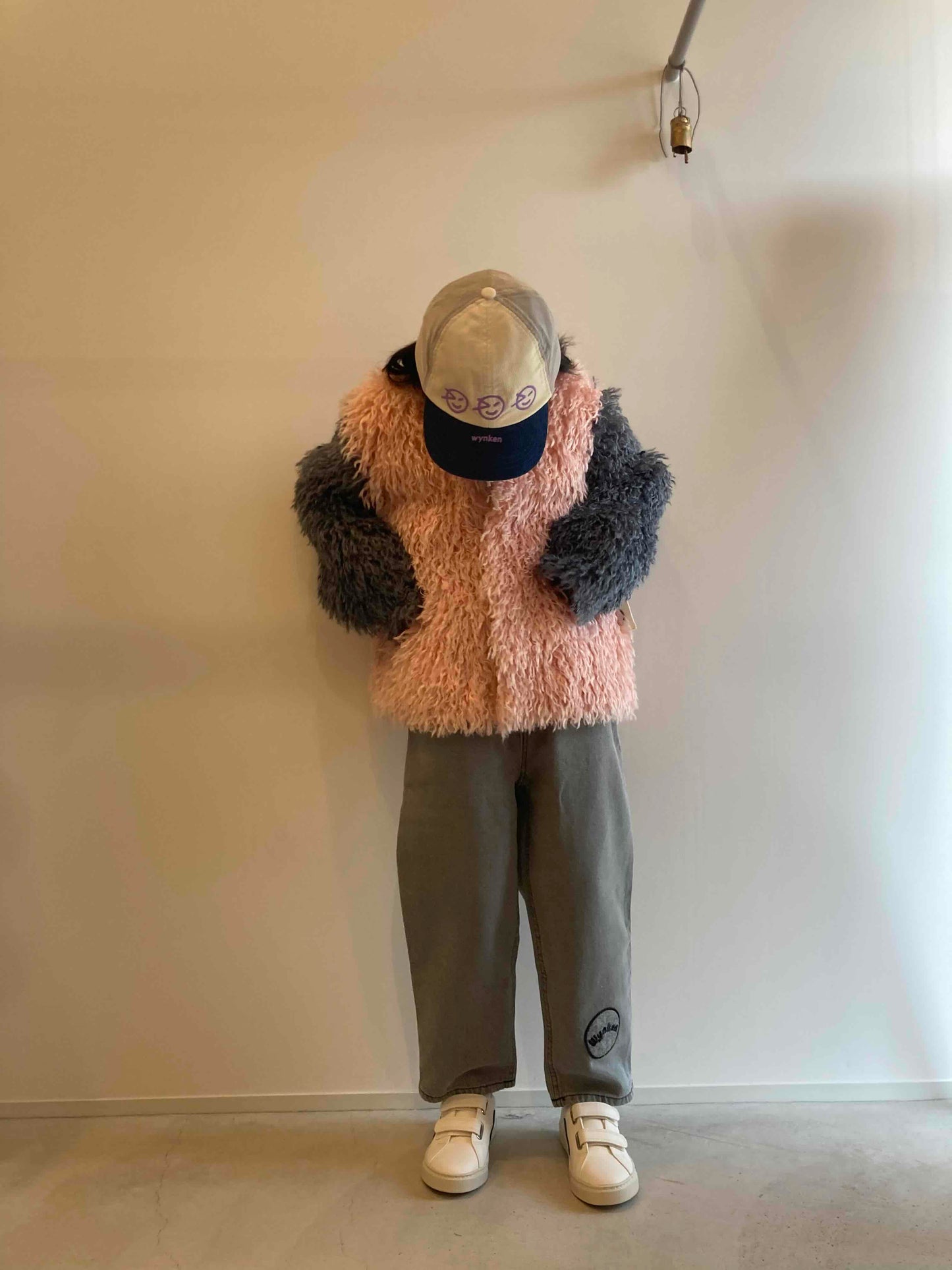wynken / shaggy box jacket pink / blue last 12y !
