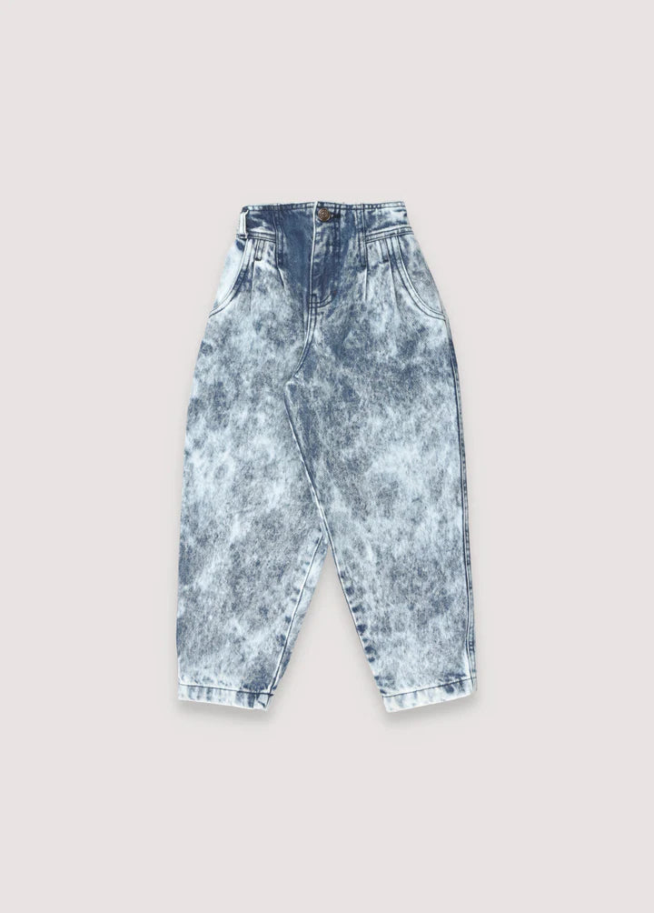 the new society / rene denim pant bleach wash