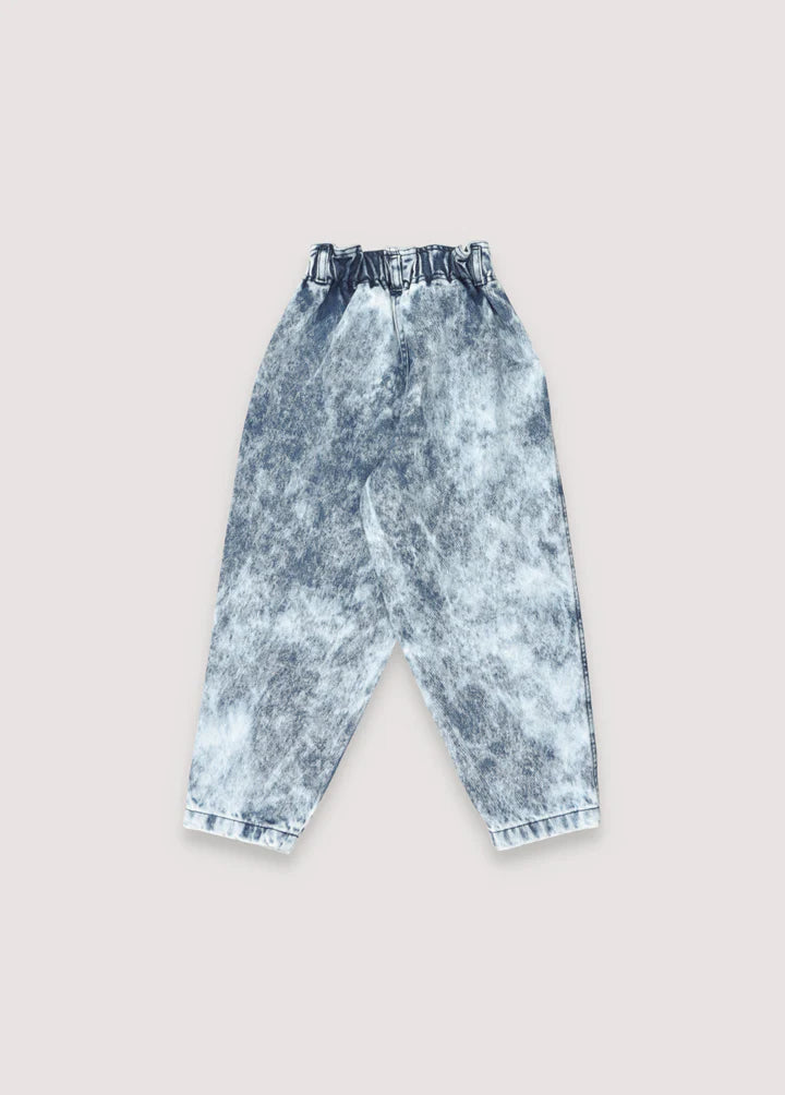the new society / rene denim pant bleach wash