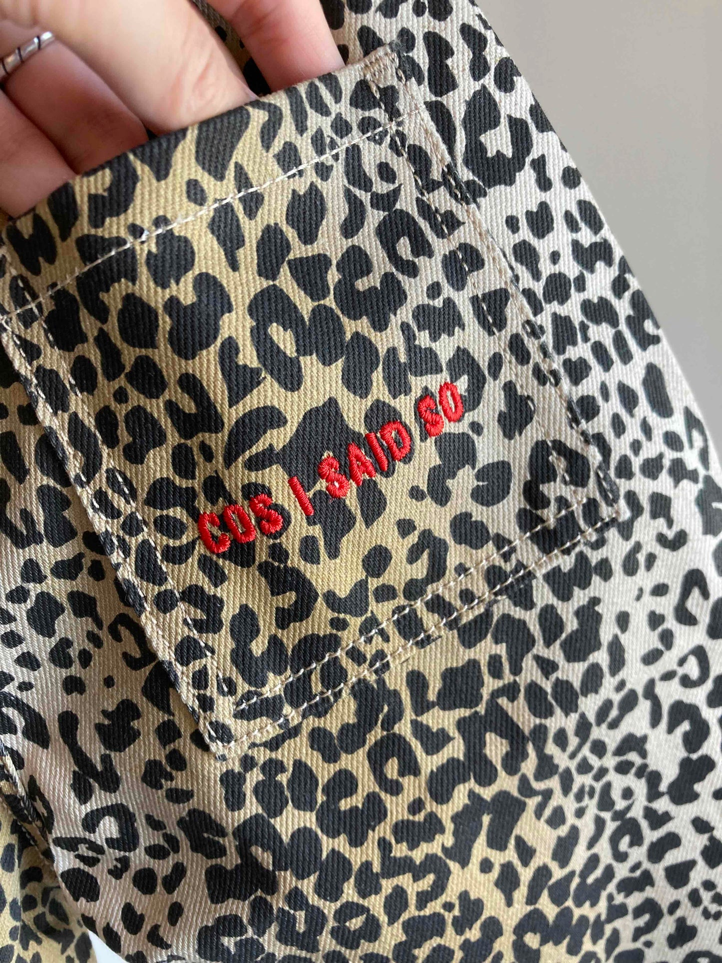 cosisaidso / denim pant leopard 60%OFF