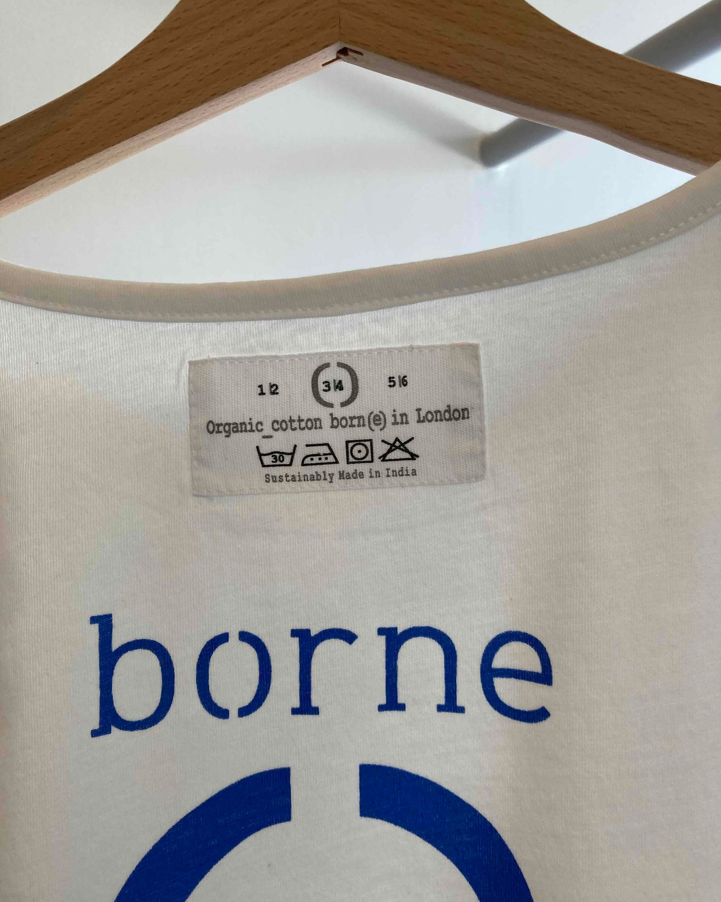 borne / over size 3/4 oat / blue last 9/10y