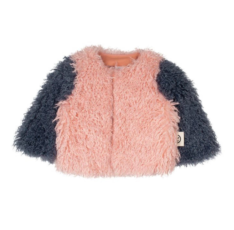 wynken / shaggy box jacket pink / blue last 12y !