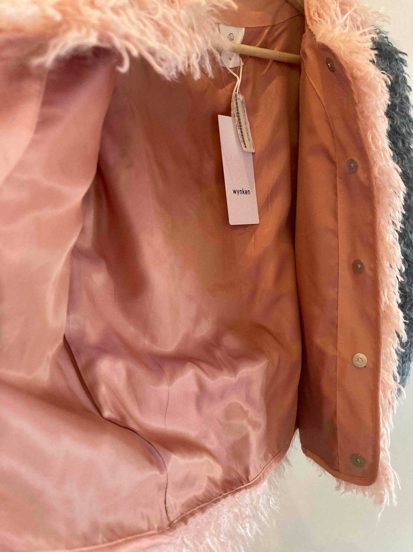 wynken / shaggy box jacket pink / blue last 12y !