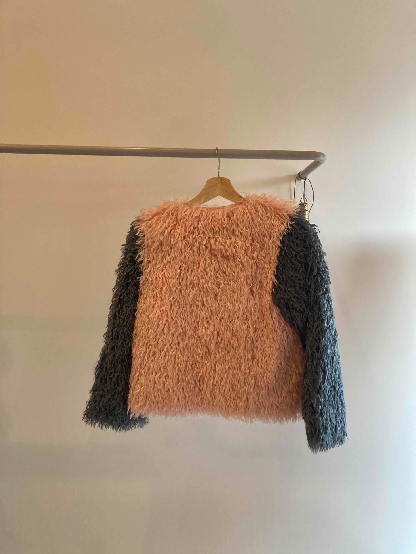 wynken / shaggy box jacket pink / blue last 12y !