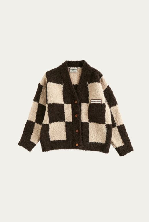 the campamento / checked cardigan