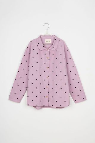 tom&boy / dot shirts lavender