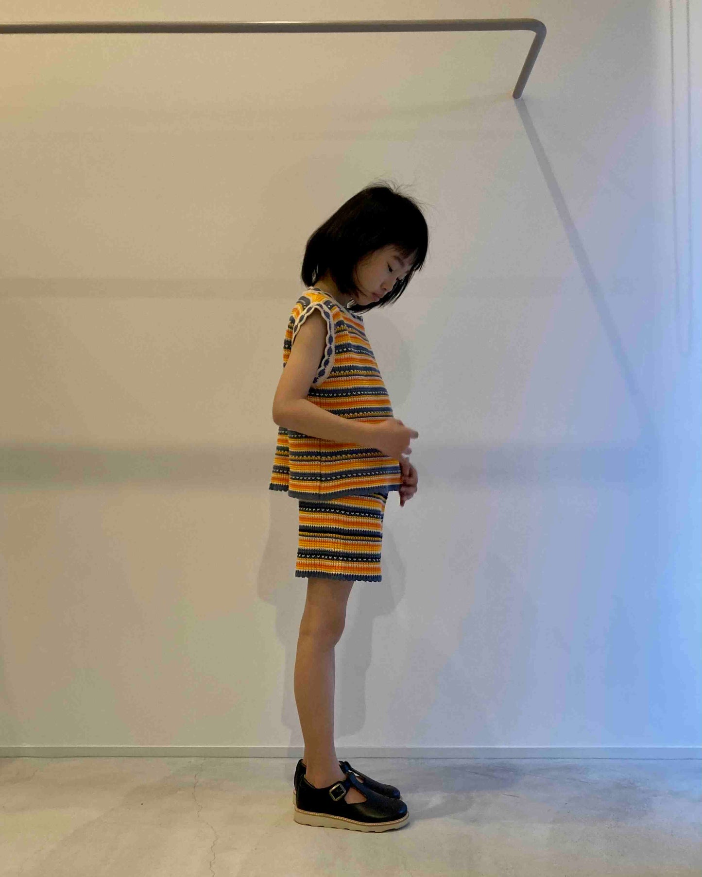 the new society / marco short knit fantasy apperol
