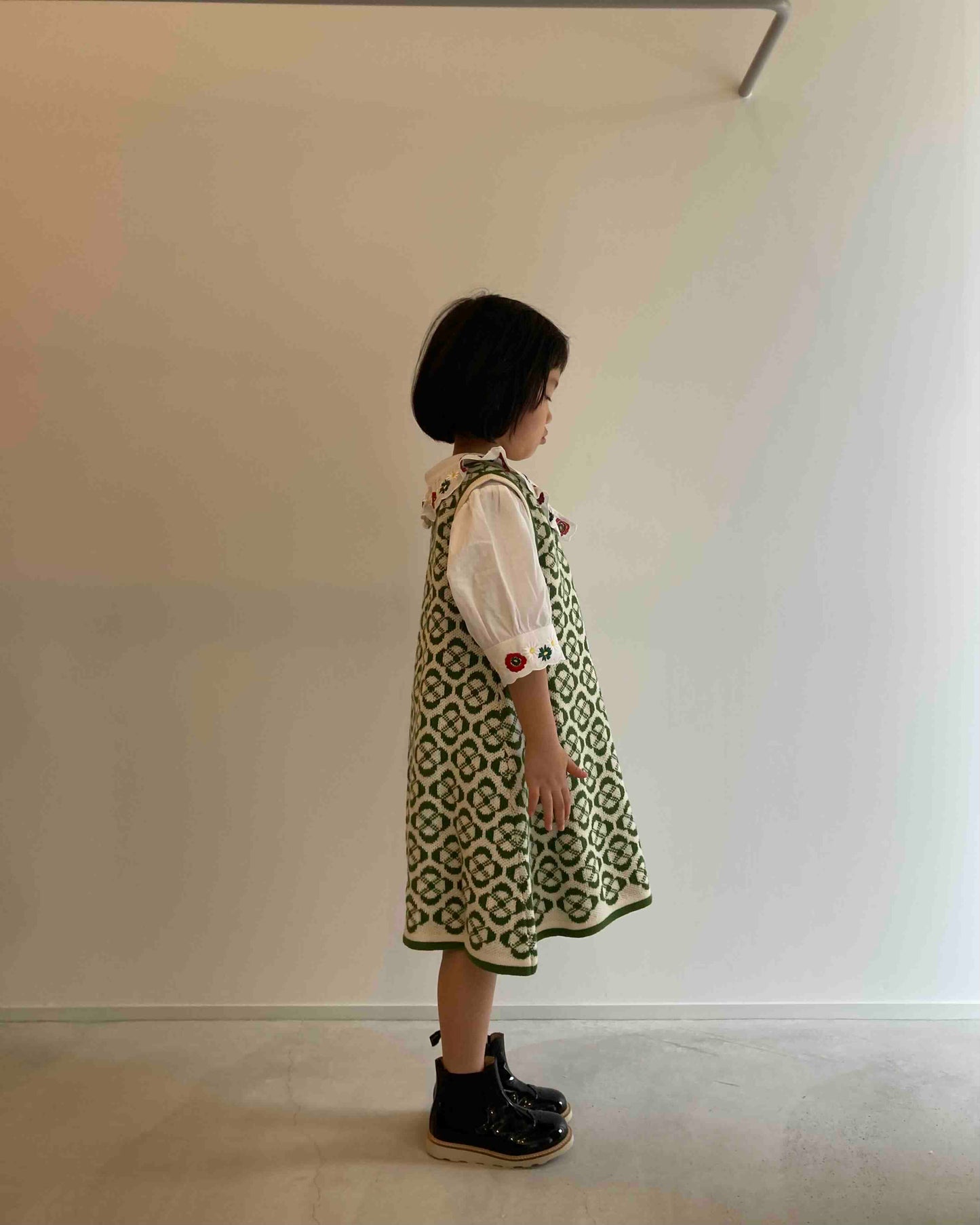 fish&kids / retro knitted dress 8-9y !