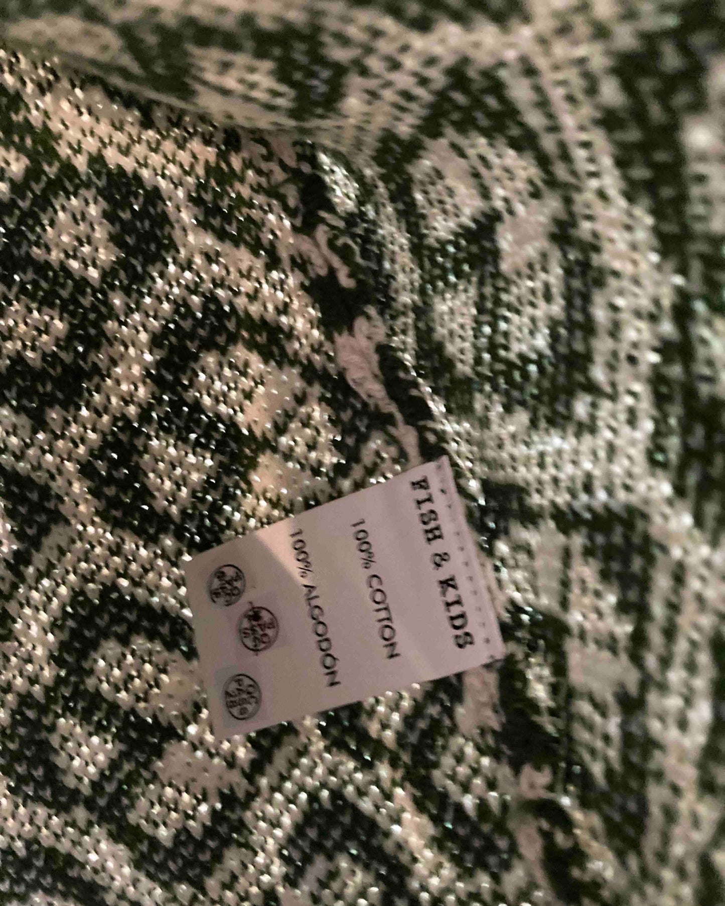 fish&kids / retro knitted dress 8-9y !