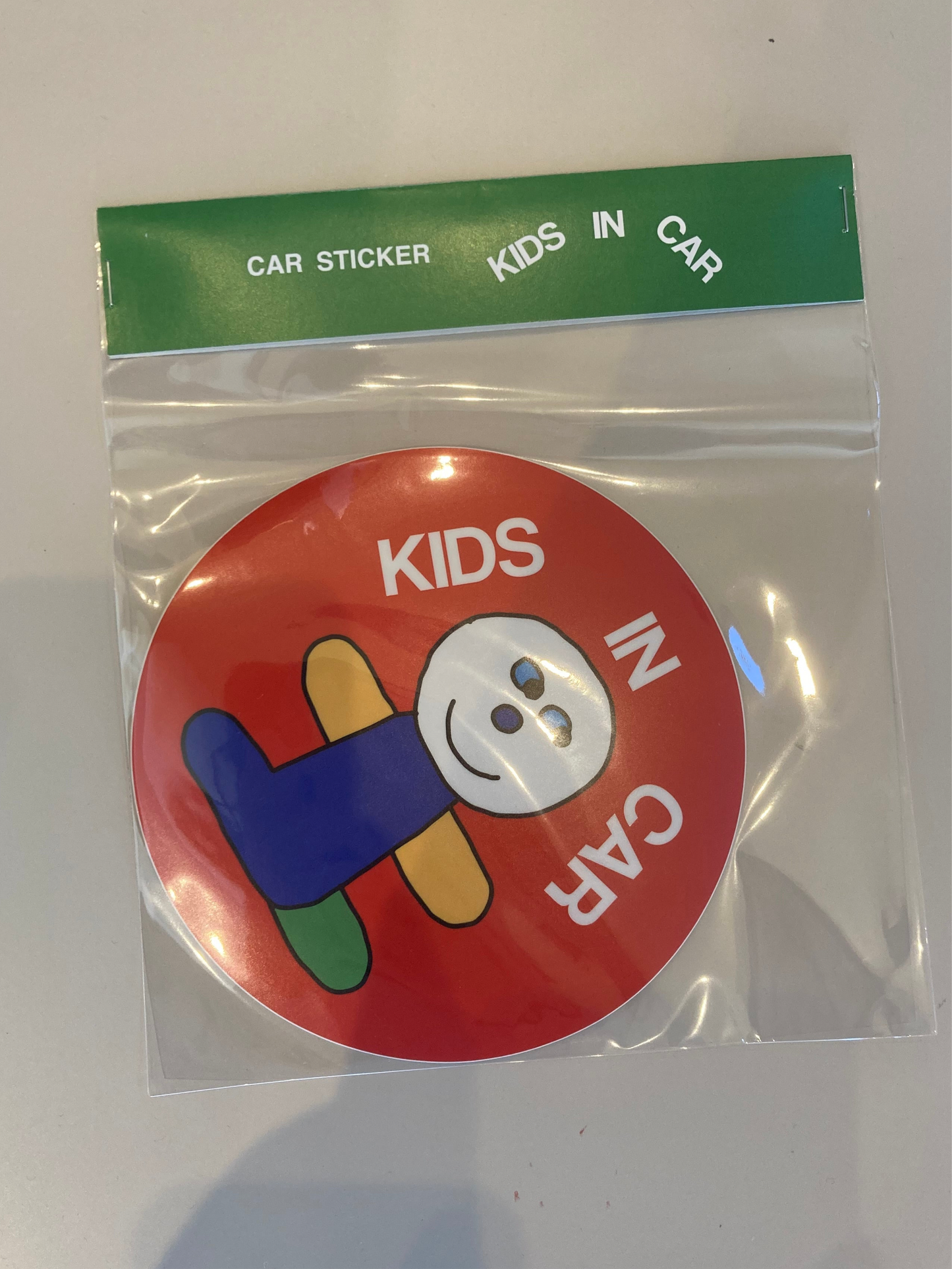 sticker / “kids in car ”