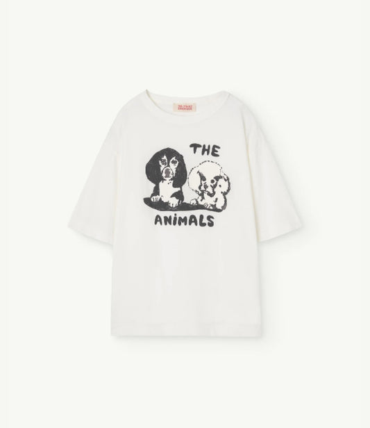 TAO / rooster oversize kids T white dogs