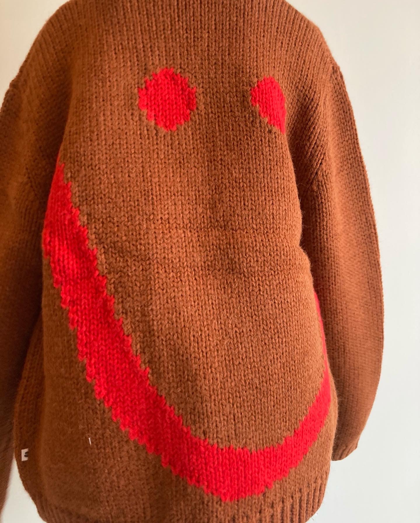 maed for mini / smiley sloth knitted cardigan / 70％OFF ！