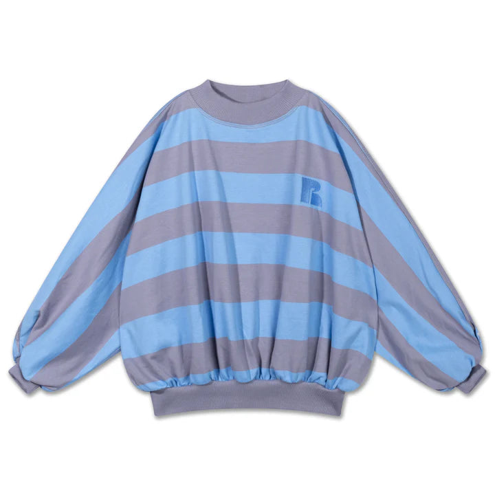 repose ams / iris crop sweater / block stripe