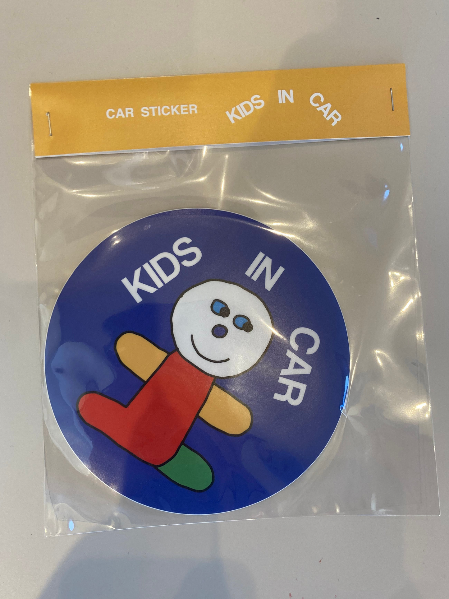 sticker / “kids in car ”