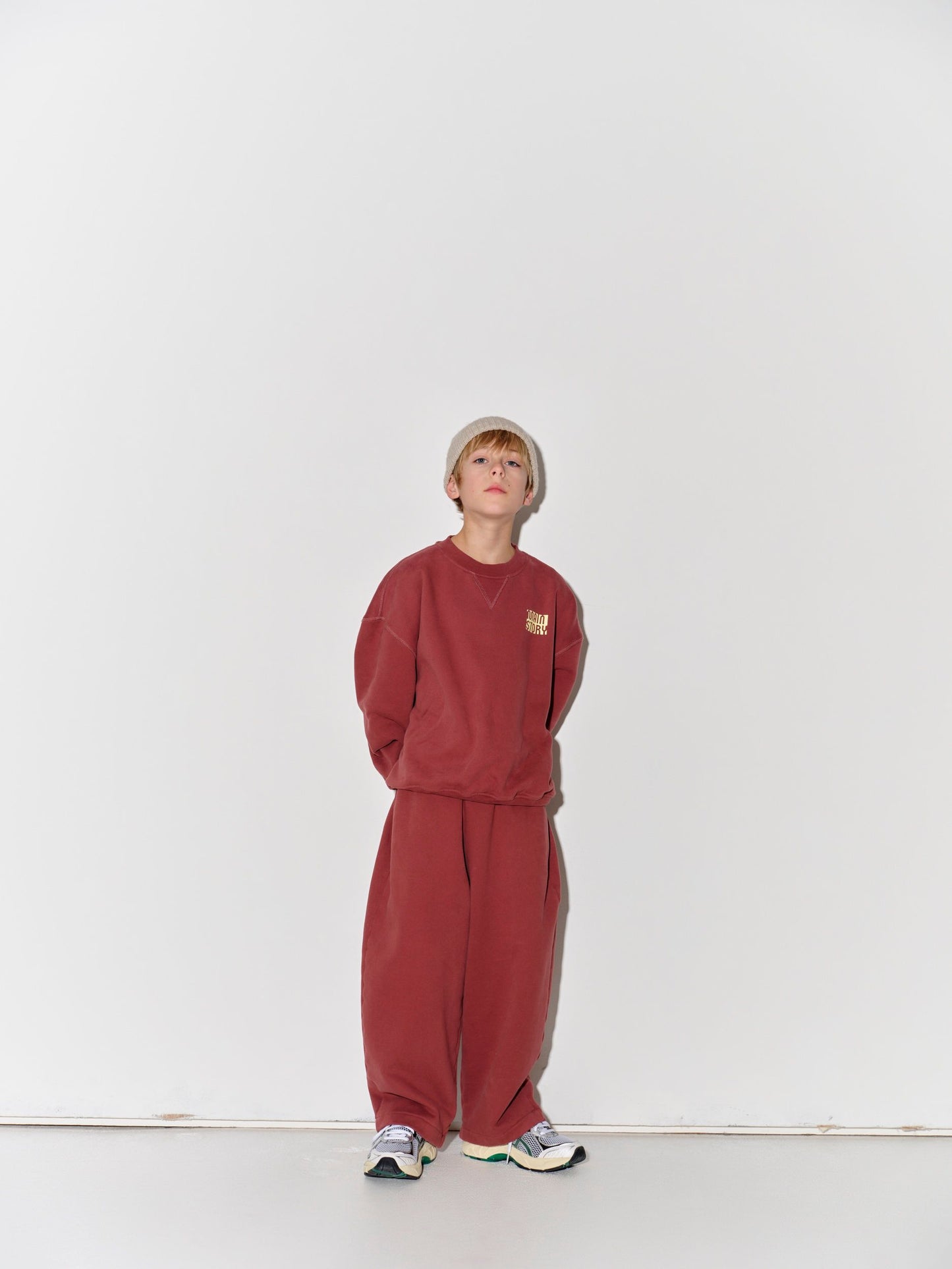main story / lounge pant / burgundy