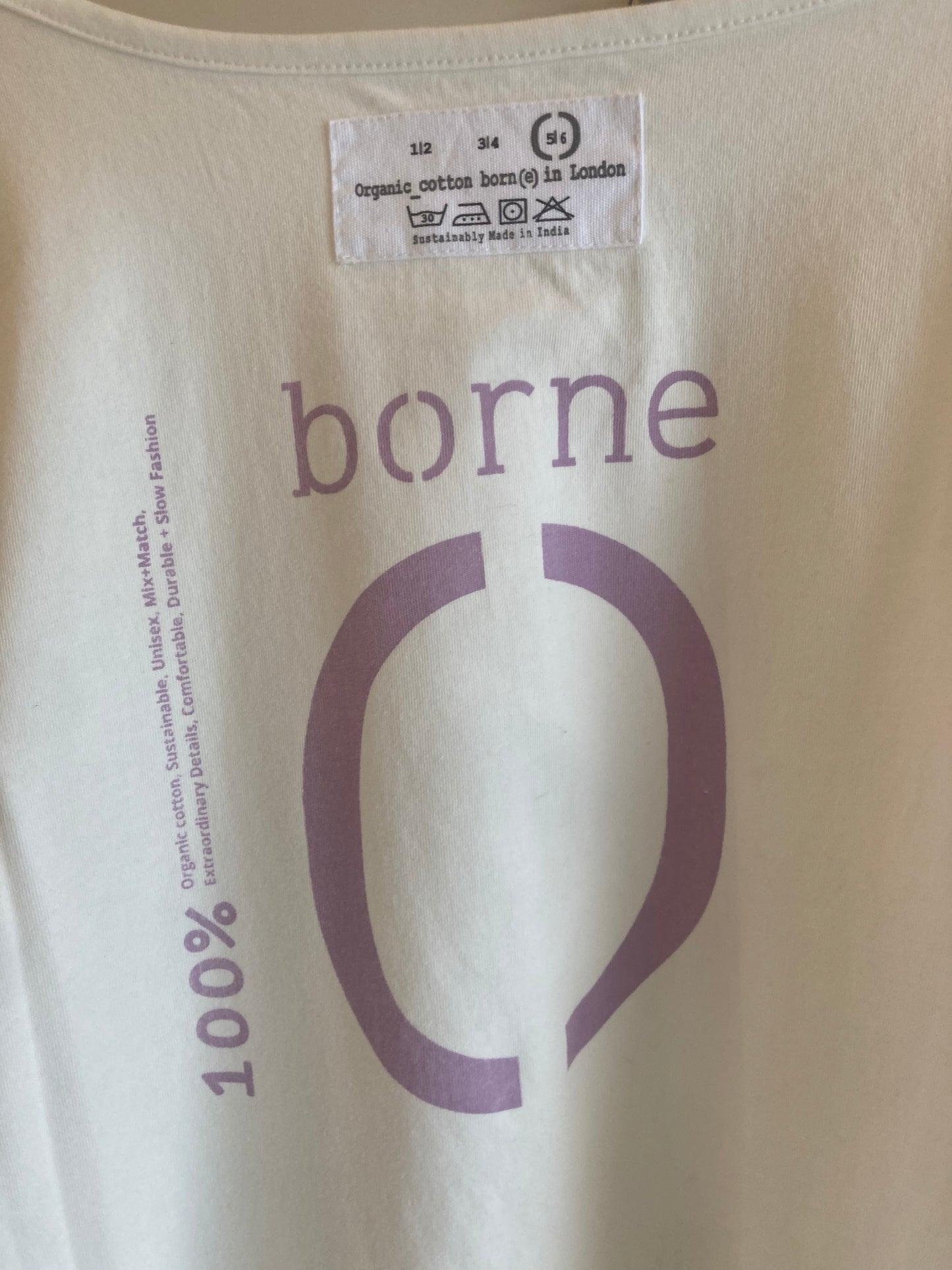 borne / over size 3/4  oat / lavender last 9/10y !