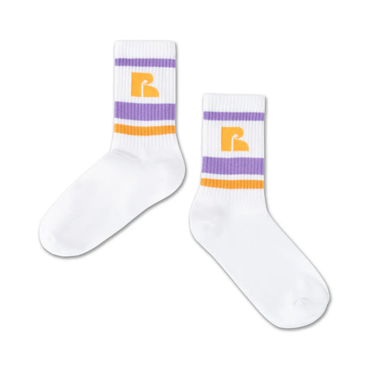 repose ams / sporty socks / white logo