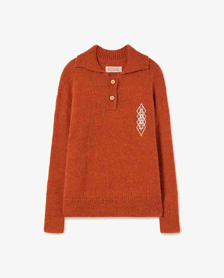 TAO / raven kids sweater / deep orange